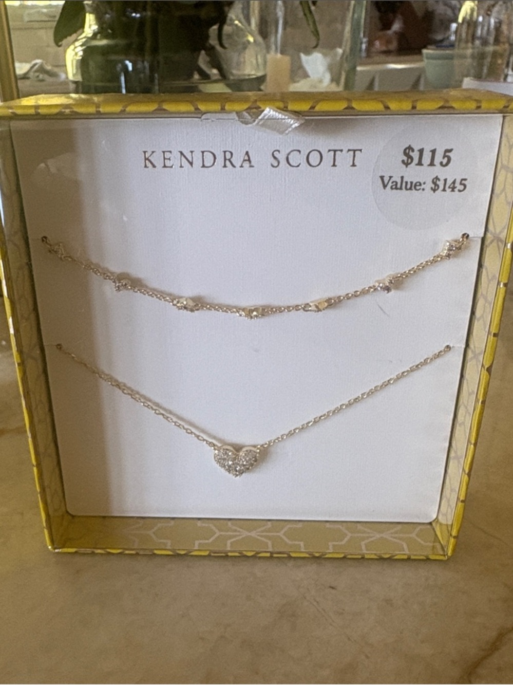 Kendra Scott Gold Layered Heart Necklace Set - Picture 2 of 8